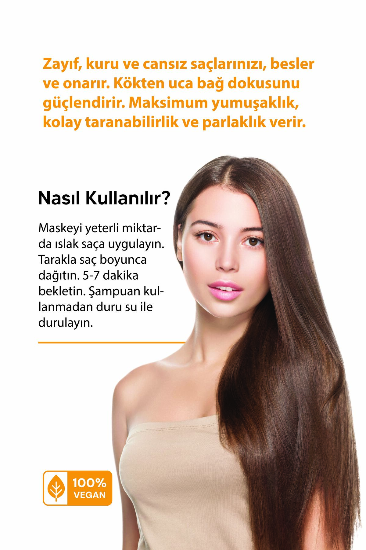 Bobel Ipek Proteinli Ve Shea Butterlı Brazilian Vegan Saç Maskesi 400 ml - Görsel 2