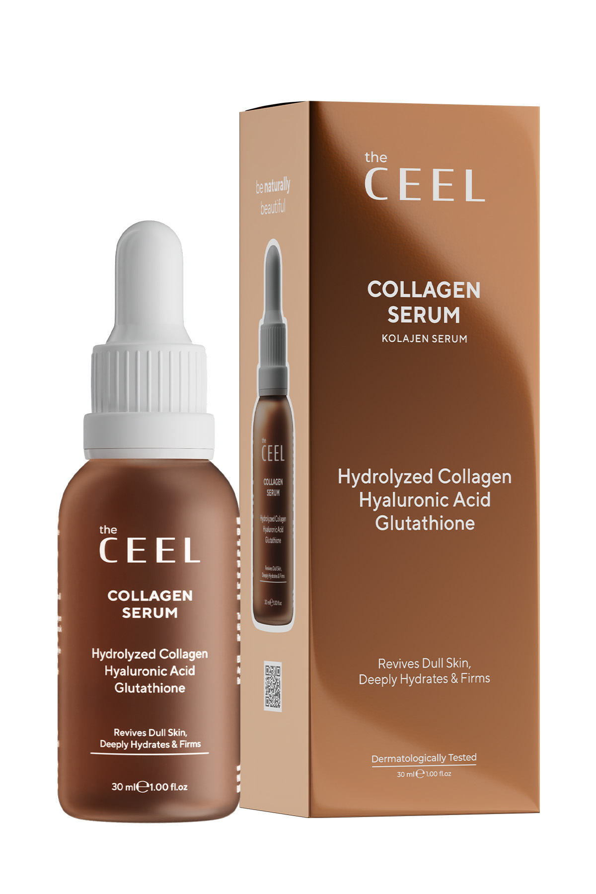 The Ceel Dolgunlaştırıcı ve Sıkılaştırıcı Etkili Kolajen Serum Hydrolyzed Collagen, Glutatyon 30 ml - Görsel 2