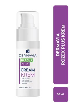 Dermavia Rozex Plus Krem 50 ml Çay Ağacı Yağı, Kükürt, Azelaik & Hyaluronic Asit