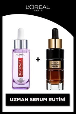 L'Oreal Paris Revitalift Filler %1.5 Saf Hyaluronik Asit Kırışıklık Karşıtı Serum & Midnight Serum
