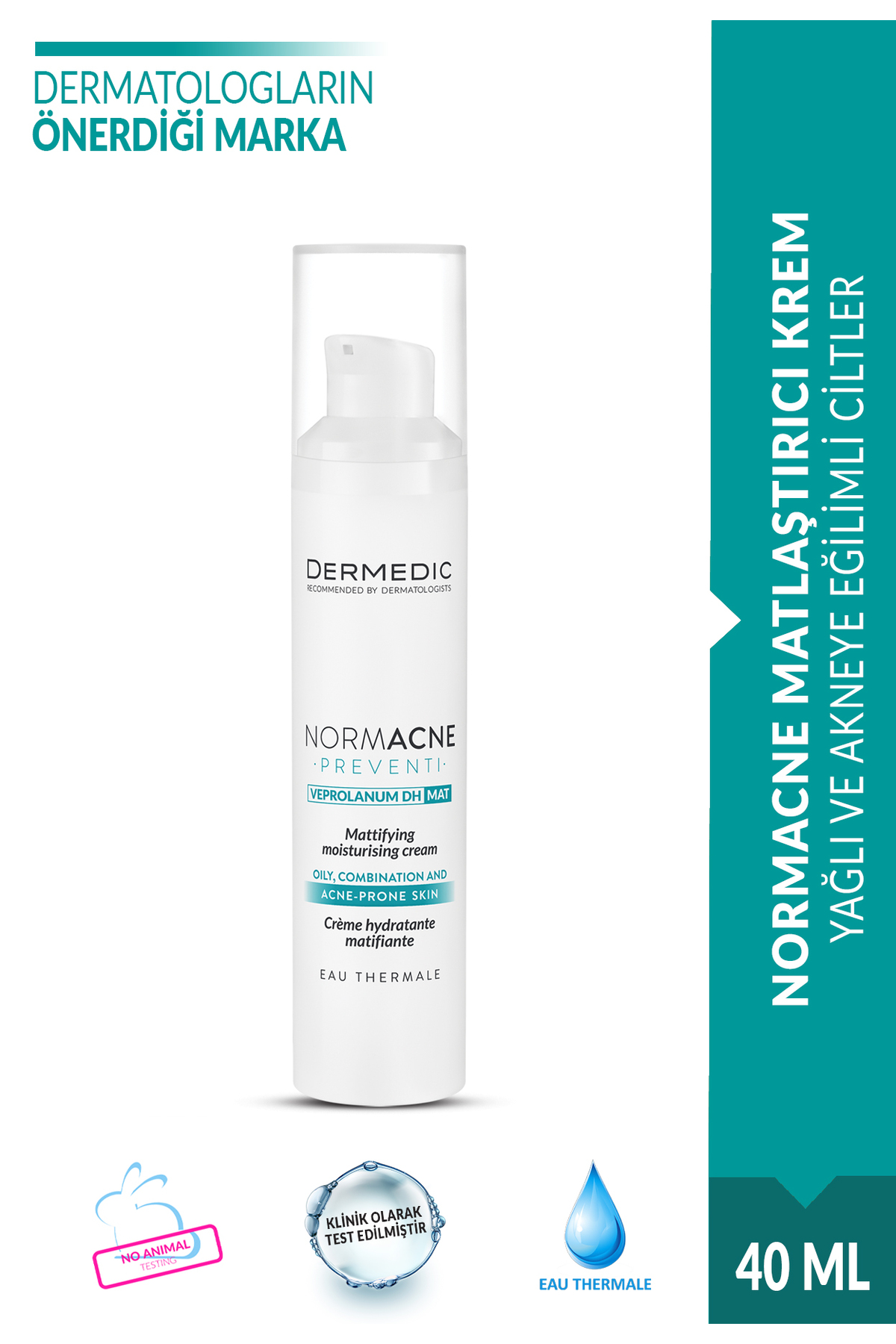 DERMEDIC NORMACNE ULTRA NEMLENDİRİCİ YATIŞTIRICI KREM 40ML