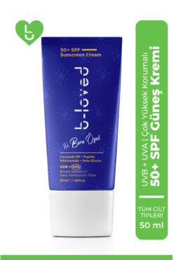 b-loved Yeni Nesil Suya Dayanıklı SPF 50+ UVA UVB Güneş Koruyucu Krem 50 mL