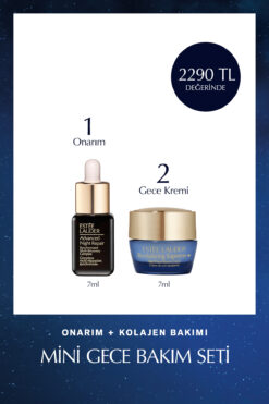 Estee Lauder Onarım & Kolajen Gücü Mini Gece Bakım Seti - Onarıcı Serum 7ml + Gece Kremi 7ml