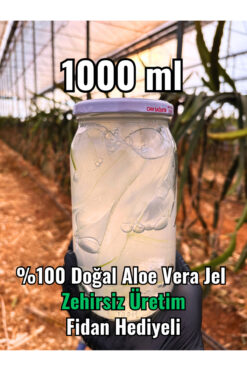 FidanBudur Aloe Vera Gel, Aloe Vera Jel, Doğal 1000 Ml, Zehirsiz Üretim, Alovera Jel