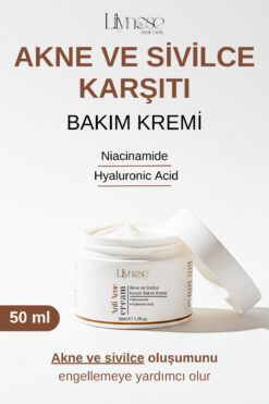 lilynose Sivılce Önleyici, Sivılce ve Akne Karşıtı, Leke Gidermeye Yardımcı Bakım Kremi 50ml