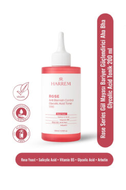 Harrem Rose Series Gül Mayası Bariyer Güçlendirici Aha Bha Glycolic Acid Tonik 200 ML