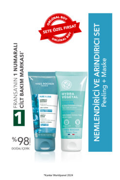 Yves Rocher Nemlendirici ve Arındırıcı Set-Yüz Peeling 75 ml & Nem Maskesi 75 ml