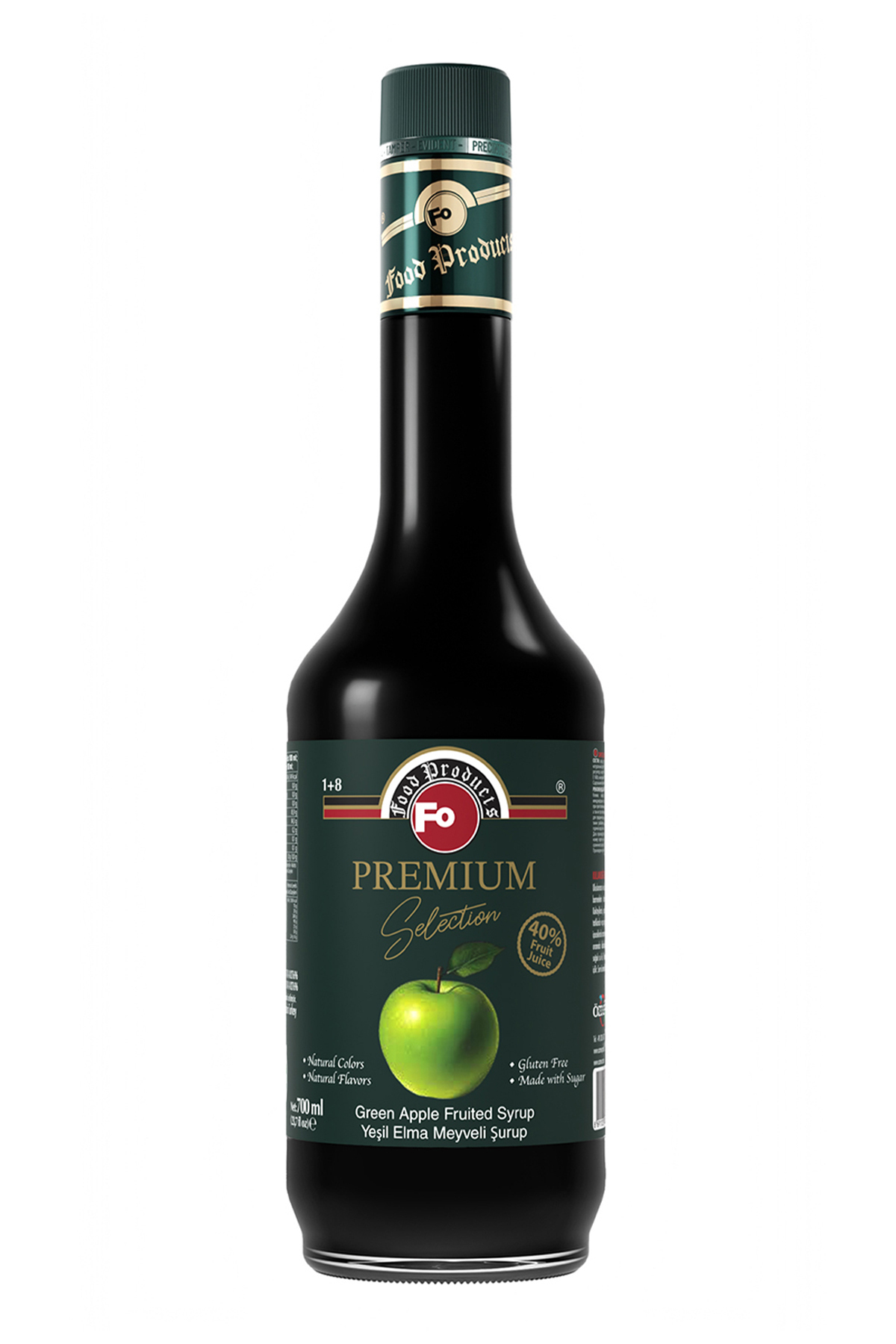 FO Yeşil Elma Meyveli Şurup – Premium 700 ml