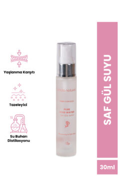 Bade Natural Gül Suyu Gözenek Sıkılaştırıcı Aydınlatıcı Ve Arındırıcı Tonik %100 Doğal 30 ml - Seyahat Boyu