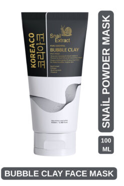 KOREACO Salyangoz Özlü Mucize Bubble Clay Yüz Maskesi | Ultra Yumuşak Nemli Parlak Köpüren Yüz Maskesi 100ml