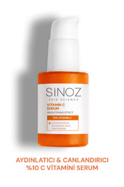 SİNOZ Aydınlatıcı Canlandırıcı %10 C Vitamini Yüz Serumu 30 ml