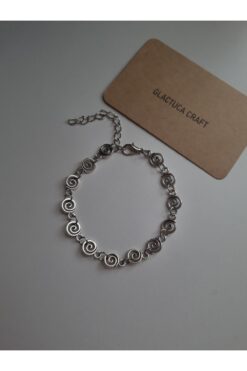 glactuca craft Spiral Döngü Bileklik y2k