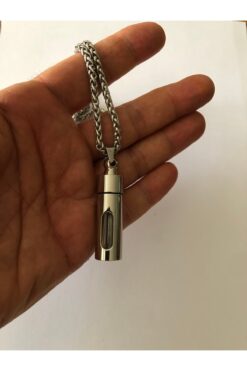 Açıkmeşe Ev Yaşam Ürünleri Su Geçirmez Silindir Kapsul Açılabilir Camlı Dilek Dua Hediyelik Cevşen Ilaç Kolye