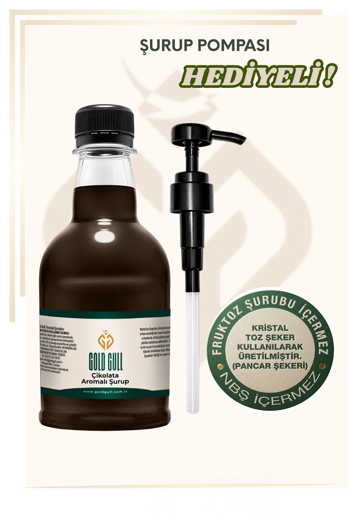 gold gull Çikolata Aromalı Kahve & Meyve Şurubu 300 ml.