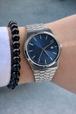 Tisaati Premium Lüks Seri Özel İnce Kasa Ve Özel Metal Kordon Takvimli Erkek Kol Saati-Bileklik Hediyeli