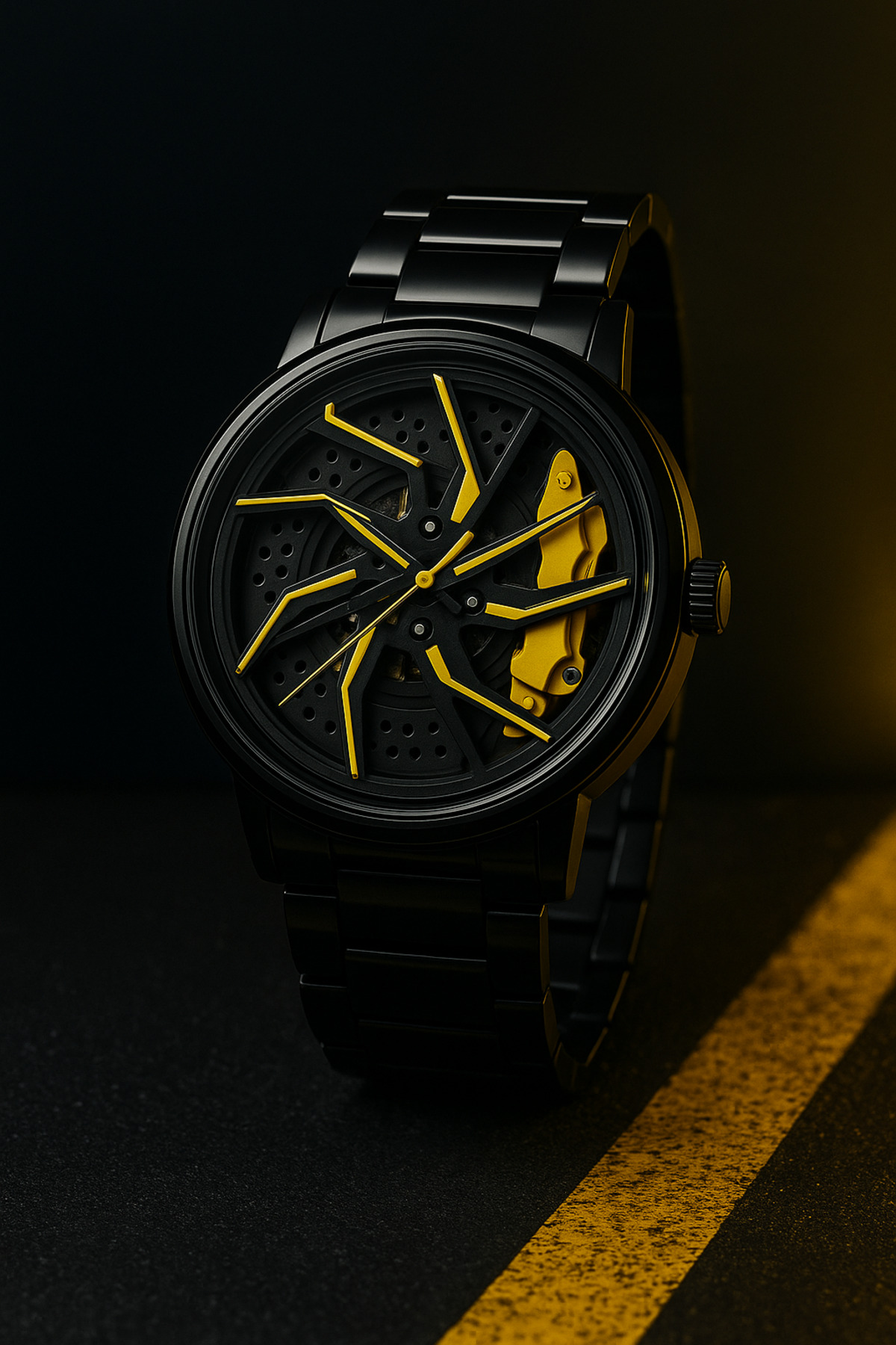 G Sport POLO Çelik Iç Kadran Dönen Jant Spor Araba Modeli Erkek Kol Saati