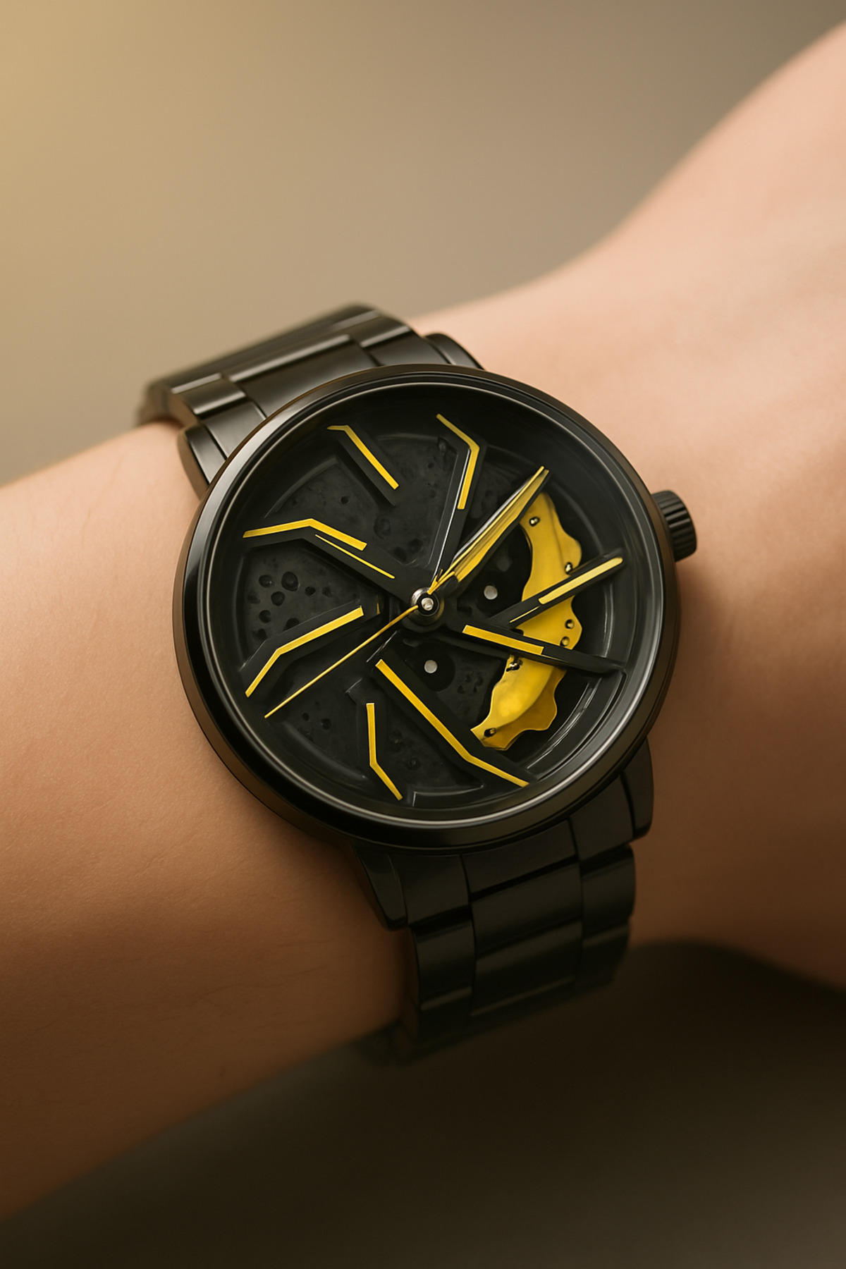 G Sport POLO Çelik Iç Kadran Dönen Jant Spor Araba Modeli Erkek Kol Saati - Görsel 2