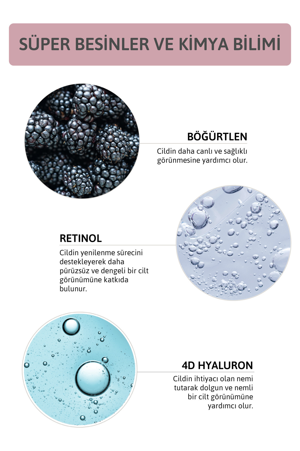 ORNATE Kırışıklık ve Yaşlılık Karşıtı, Aydınlatıcı %2 Hyaluronik Asit Etkili %0.5 Retinol Cilt Serumu - Görsel 2