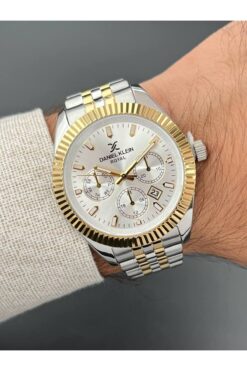 Daniel Klein Gold Gümüş Renk Erkek Kol Saati 3 ATM Su Geçirmezlik