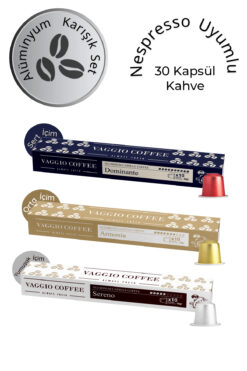 Vaggio Coffee Nespresso Uyumlu 3'lü Alüminyum Kapsül Set