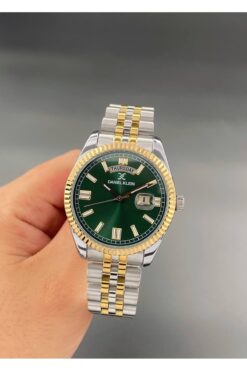 Daniel Klein Erkek Kol Saati Çelik kordon 3 ATM Su Geçirmez Gold Gümüş Yeşil Renk