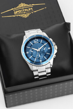SPECTRUM PREMİUM Spectrum Premium Çelik Kordon Renkli Kadran Erkek Kol Saati Özel Kutusunda