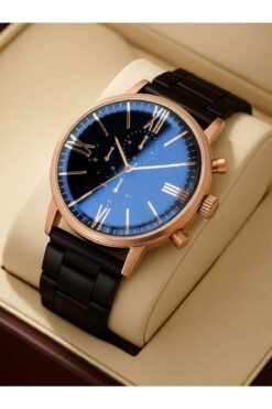 Merand Marka Rose Siyah Renk Özel Seri Erkek Kol Saati - Bileklik Hediyeli