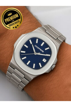 arpat time saat aksesuar EŞREF TEK PREMIUM, TAKVİMLİ LACİVERT KADRAN,ÇELİK ERKEK KOL SAATİ