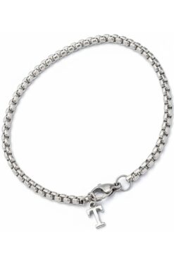 Takı Dükkanı Kişiye Özel Harfli Spor Zincirli Unisex Çelik Bileklik Sevgiliye Eşe Hediye eck07h