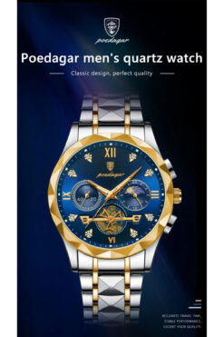 POEDAGAR Orijinal Erkek Kol Saati 1.kalite Mekanizmalı