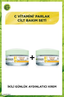 Garnier 2'li C Vitamini Parlak Günlük Aydınlatıcı Nemlendirici Krem (C Vitamini + Limon)