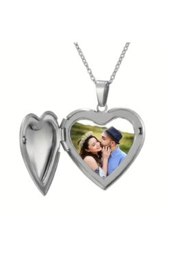 Satürn Silver Kuyumculuk Çelik Fotoğraflı Kolye İçi Açılır Kapaklı Kolye İsim Yazılır Kararmaz