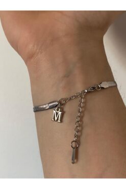 bijoux uniques M Harfli 316l Çelik Italyan Bileklik Kararmaz
