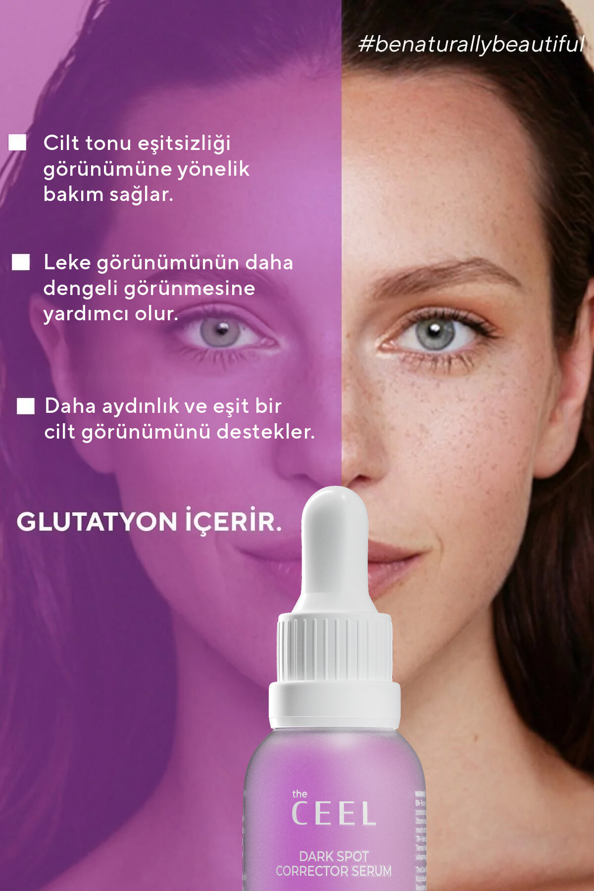 The Ceel Leke Karşıtı ve Cilt Tonu Eşitleyen Cilt Serumu | Glutatyon Niacinamide 30 Ml - Görsel 3