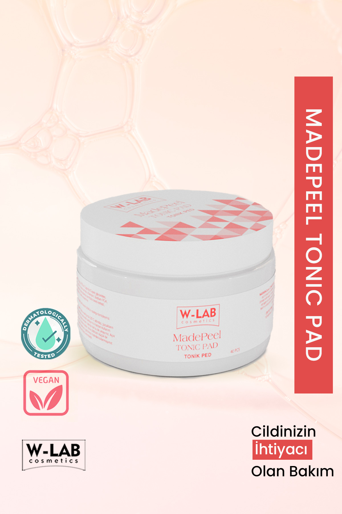 W-Lab Kozmetik Madepeel Tonic Ped 40 Adet