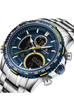 Naviforce Dijital Analog Alarm Ve Aydınlatmalı Erkek Kol Saati