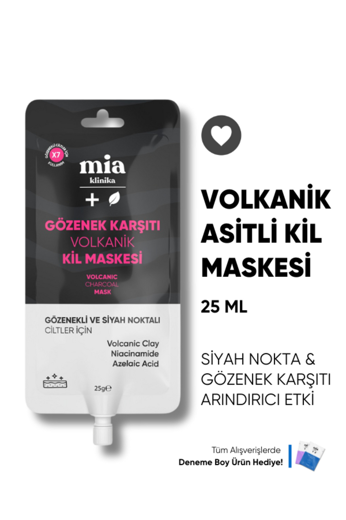 mia klinika Gözenek Karşıtı Volkanik Kil Maskesi