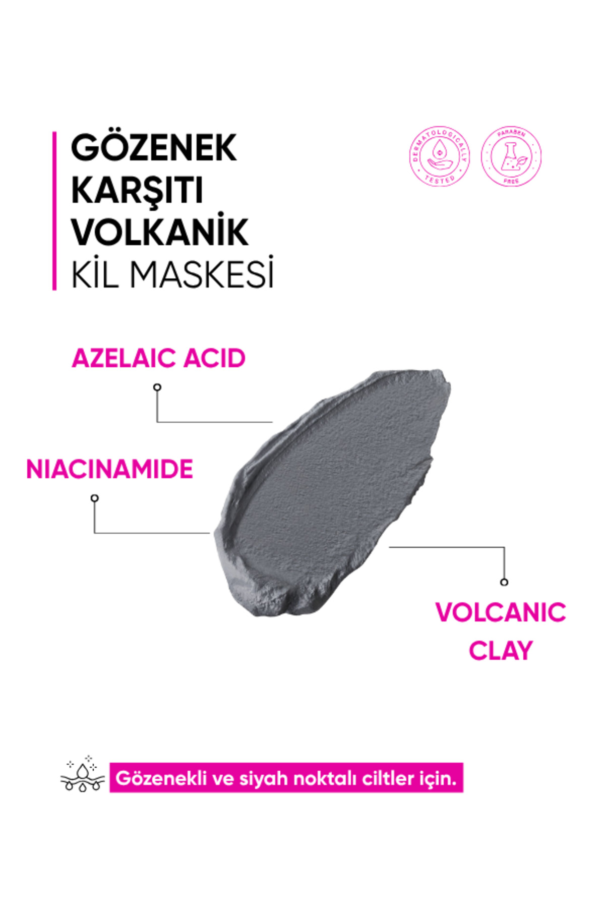 mia klinika Gözenek Karşıtı Volkanik Kil Maskesi - Görsel 3