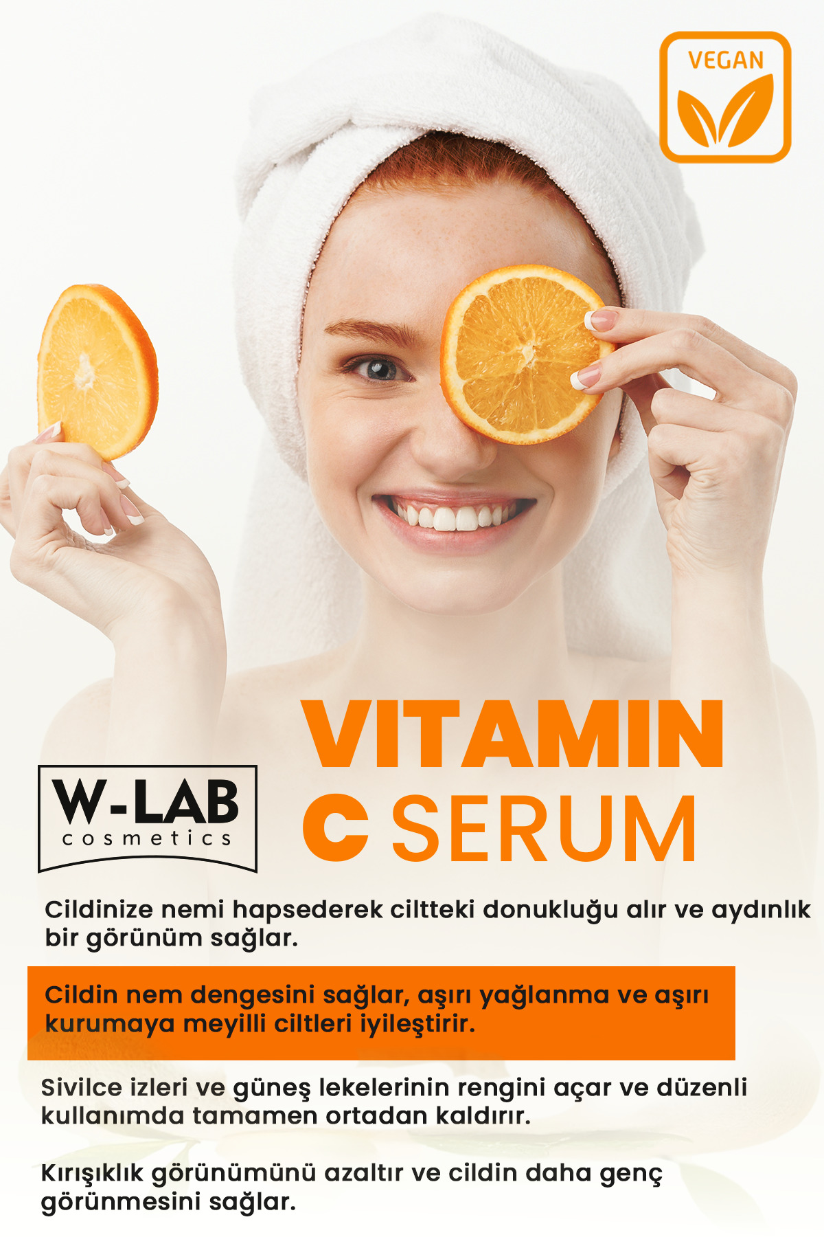 W-Lab Kozmetik Vitamin C Lightening Serum 30 ml - Görsel 3