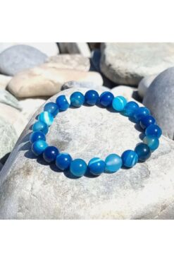 Mystic Energy Sertifikalı Doğal Mavi Akik Taşı |doğaltaş Safir-zümrüt-yakut-larimar-pirit | Hediyelik Doğaltaş