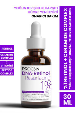 PROCSIN Hydro Solution %1 Retinol Ceramide Yoğun Kırışıklık Karşıtı Yenileyici Serum 30ml