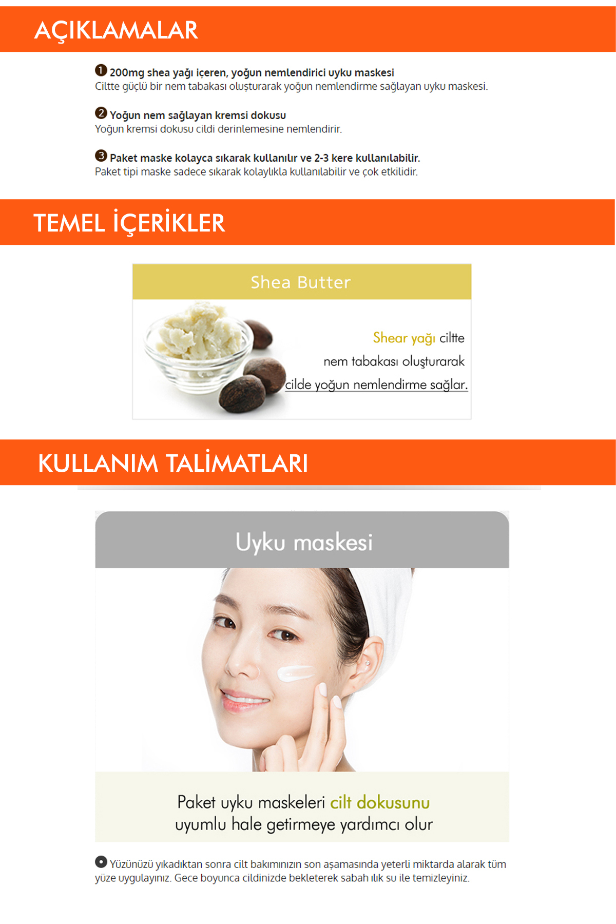 Missha Besleyici Shea Yağı Uyku Maskesi Pure Source Pocket Pack (SHEA BUTTER) - Görsel 2