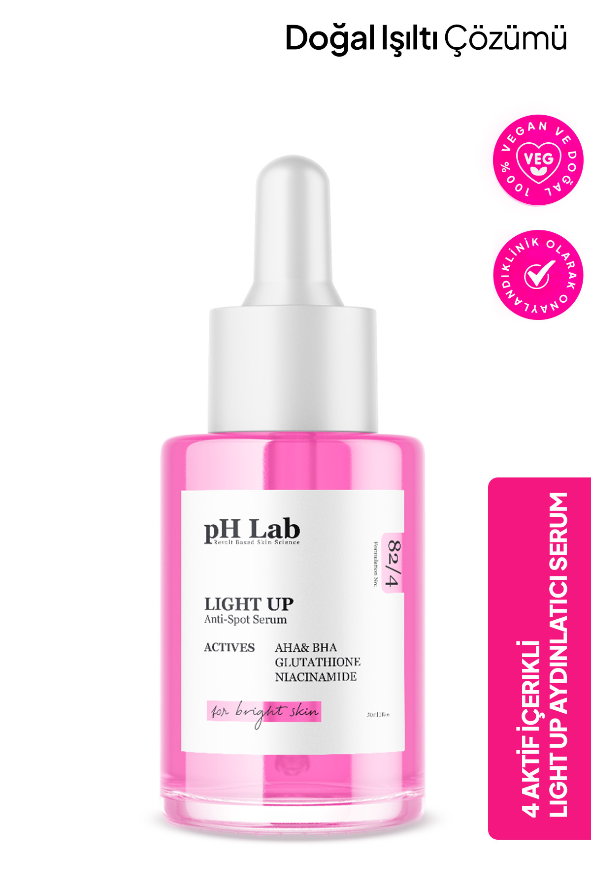 Ph Lab Phlab Light Up Cilt Aydınlatıcı Serum, Cilt Leke Azaltıcı Etkili Serum, leke karşıtı Serum