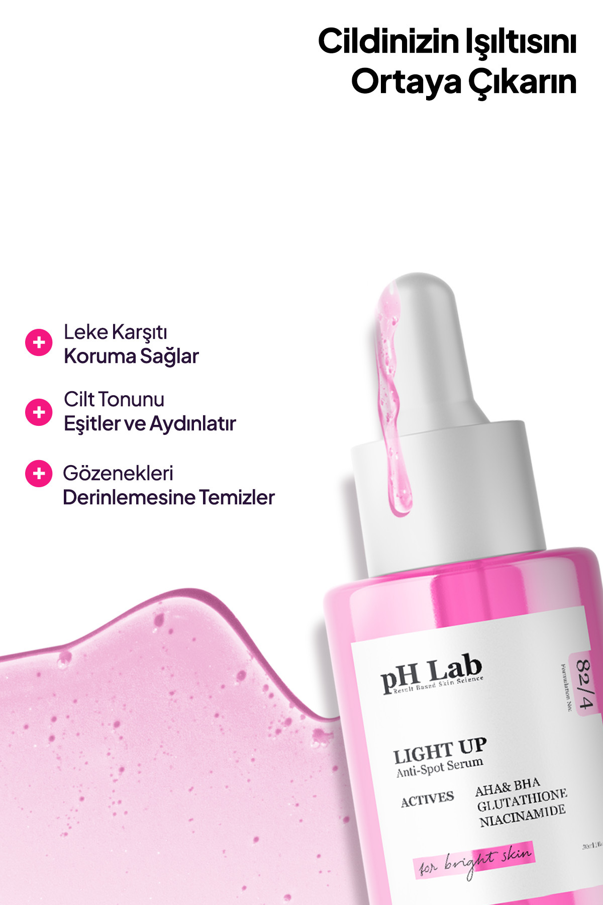Ph Lab Phlab Light Up Cilt Aydınlatıcı Serum, Cilt Leke Azaltıcı Etkili Serum, leke karşıtı Serum - Görsel 3