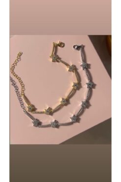 ismim bijuteri Gökyüzündeki Yıldız Bileklik Çelik Star Bileklik Seçeceğiniz 1 Adet Gönderilir (GOLD TEK ADET )
