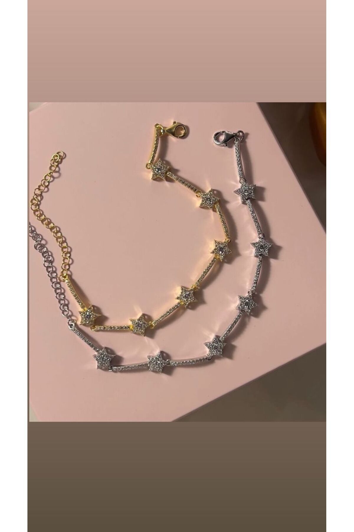 ismim bijuteri Gökyüzündeki Yıldız Bileklik Çelik Star Bileklik Seçeceğiniz 1 Adet Gönderilir (GOLD TEK ADET )