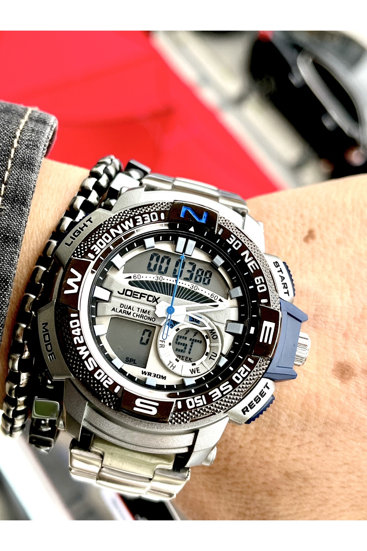 Joefox Yeni Sezon Dijital Anolog Erkek Saati