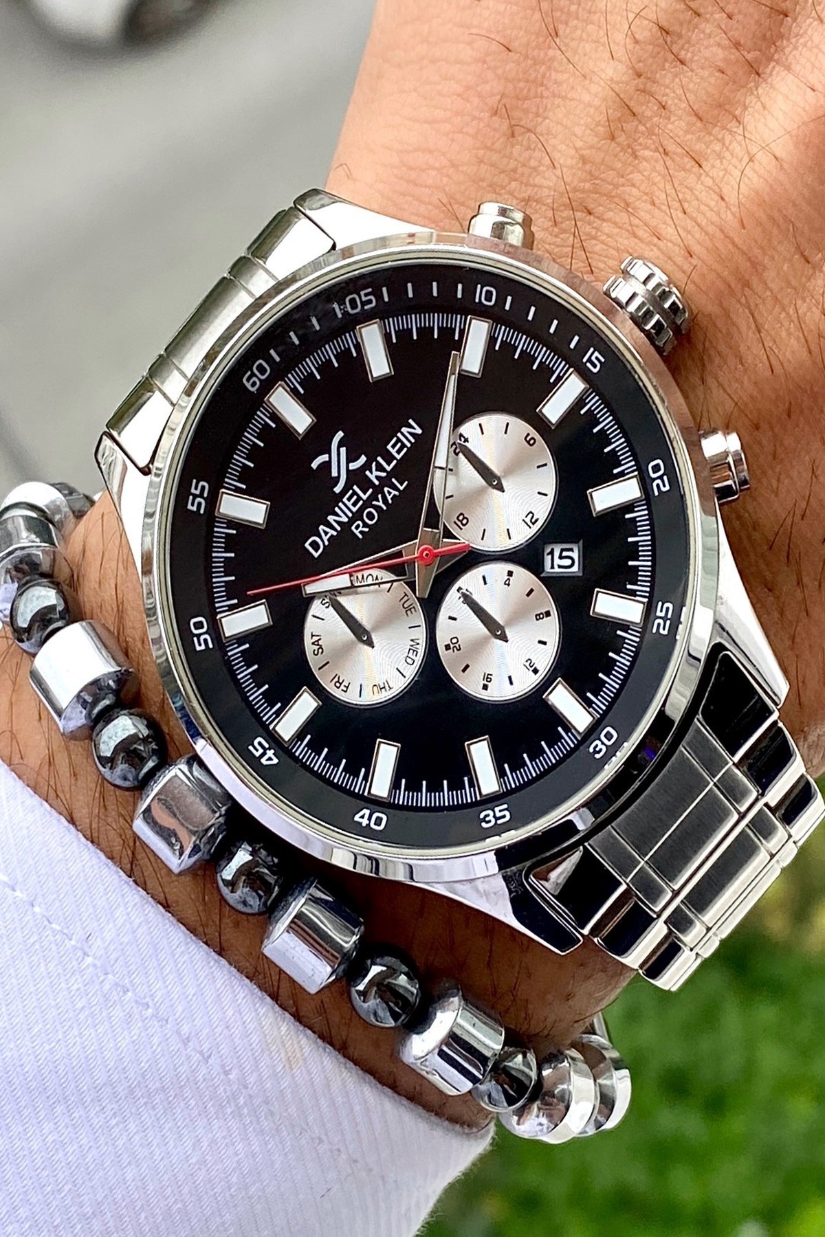 Daniel Klein Paslanmaz Çelik Kordon Erkek Kol Saati+3 Atm Su Geçirmez 2 Yıl Garantili - Görsel 2