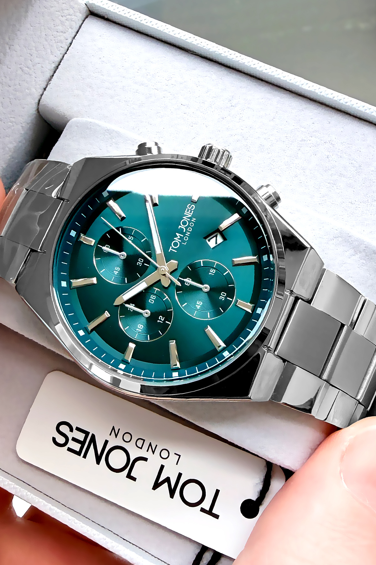 Tom Jones Erkek Kol Saati 3 Atm Su Geçirmez Gümüş Renk Çelik Kordon Agr55 - Görsel 3