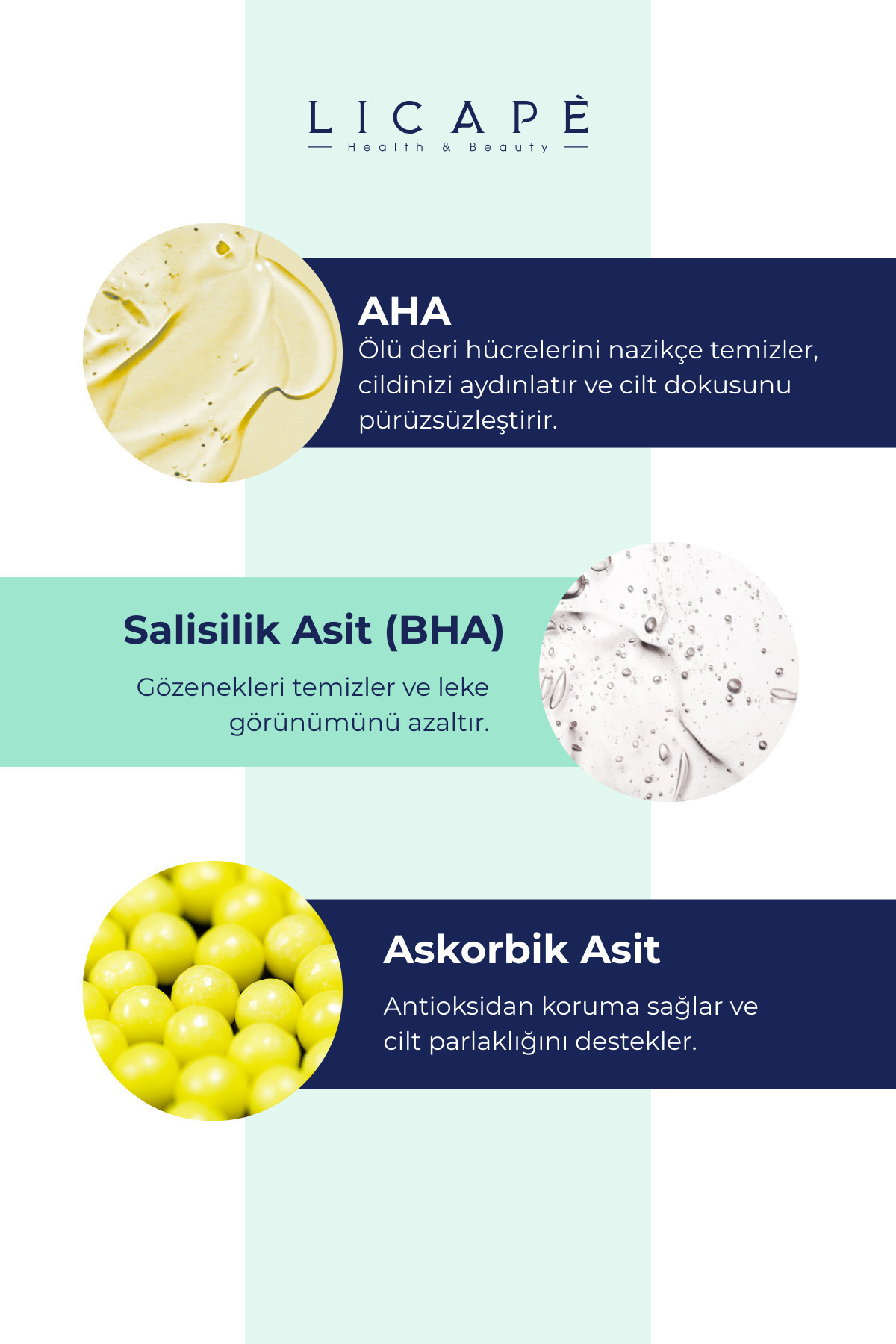 Licape Cilt Canlandırıcı %10 Aha - %2 Bha Red Peeling Serum - Görsel 3